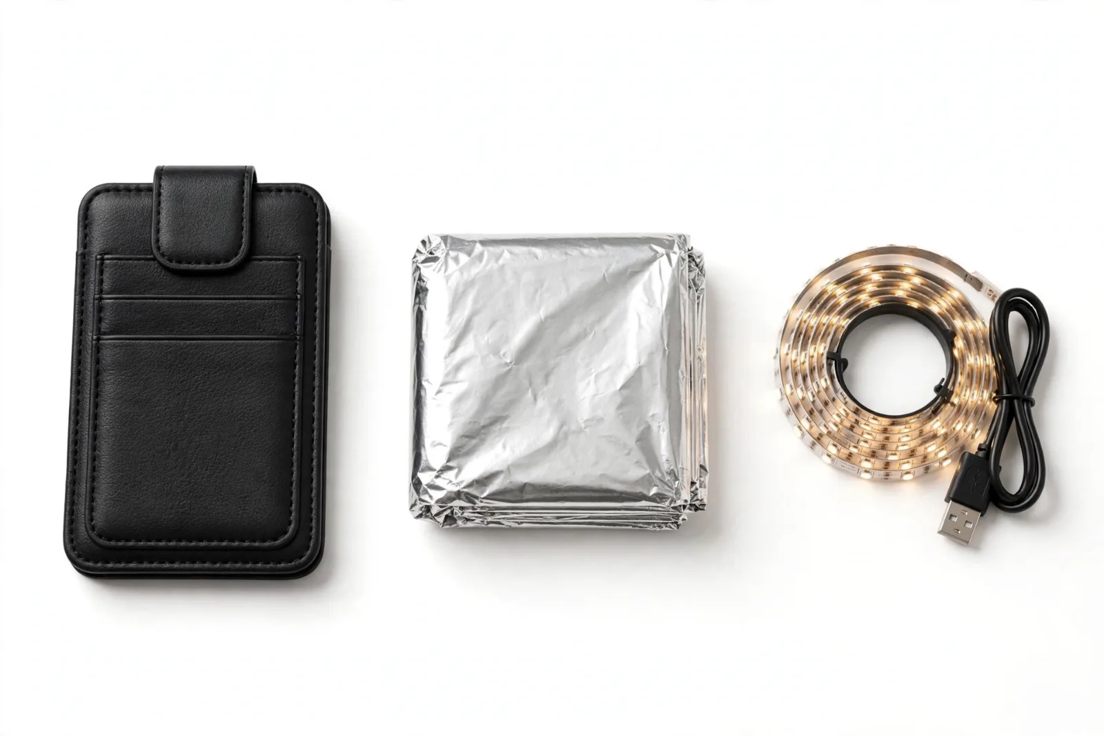 Phone & Car Accessories collection, studio product photo on white background