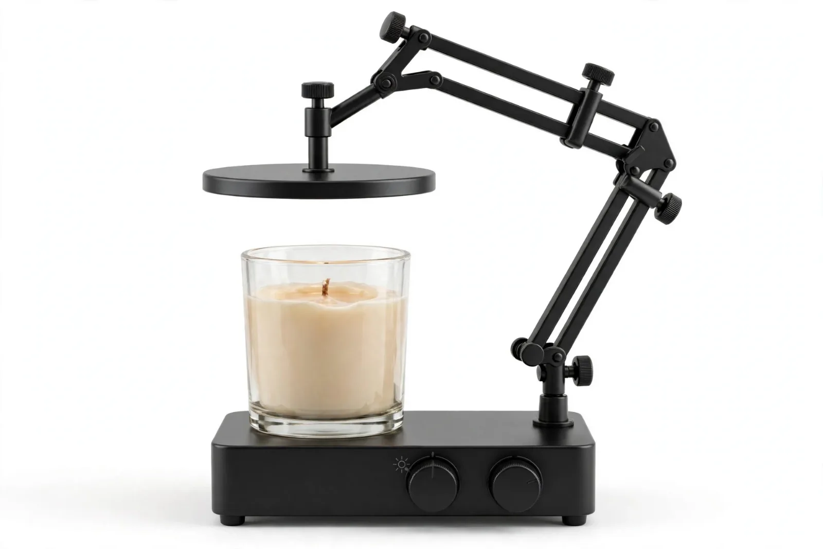 Candle Warmer Lamp with Timer, studio product photo on white background
