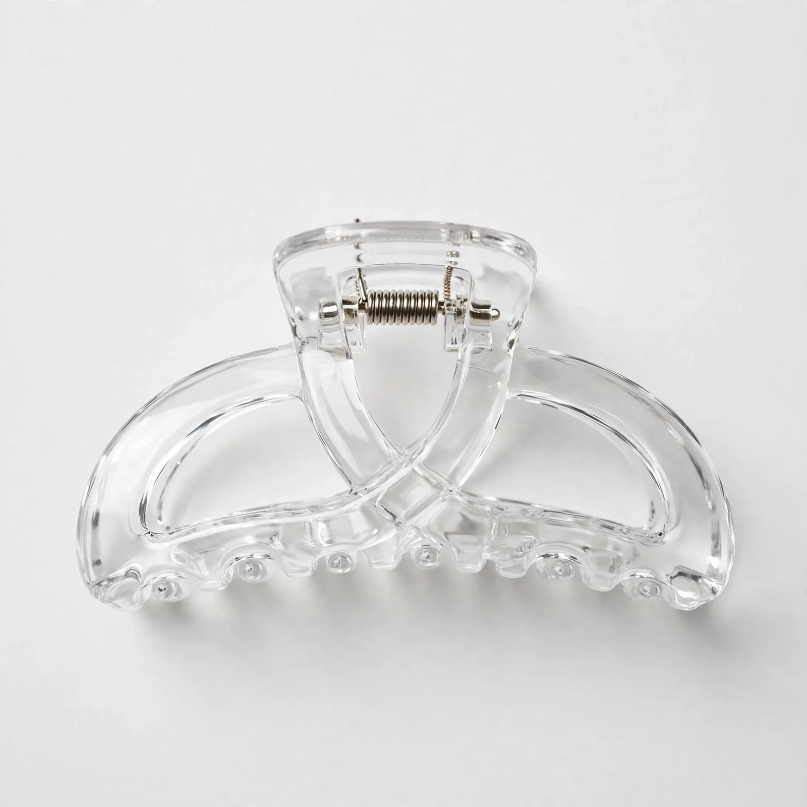 Clear Jelly Claw Clip, studio product photo on white background