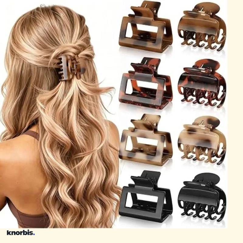 Double-Row Claw Clip for Thin Hair, view 3