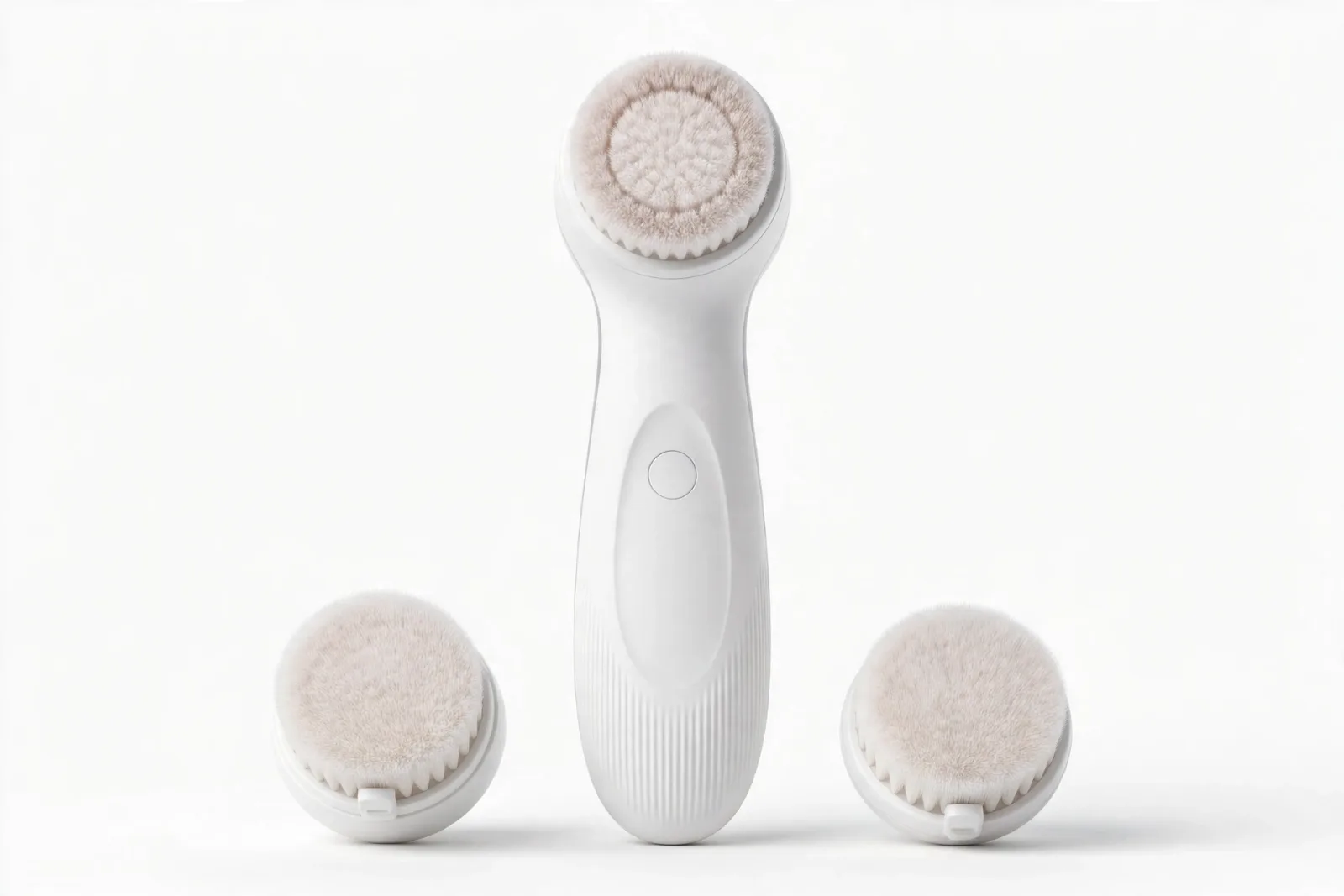 Electric Facial Cleansing Brush (USB), studio product photo on white background