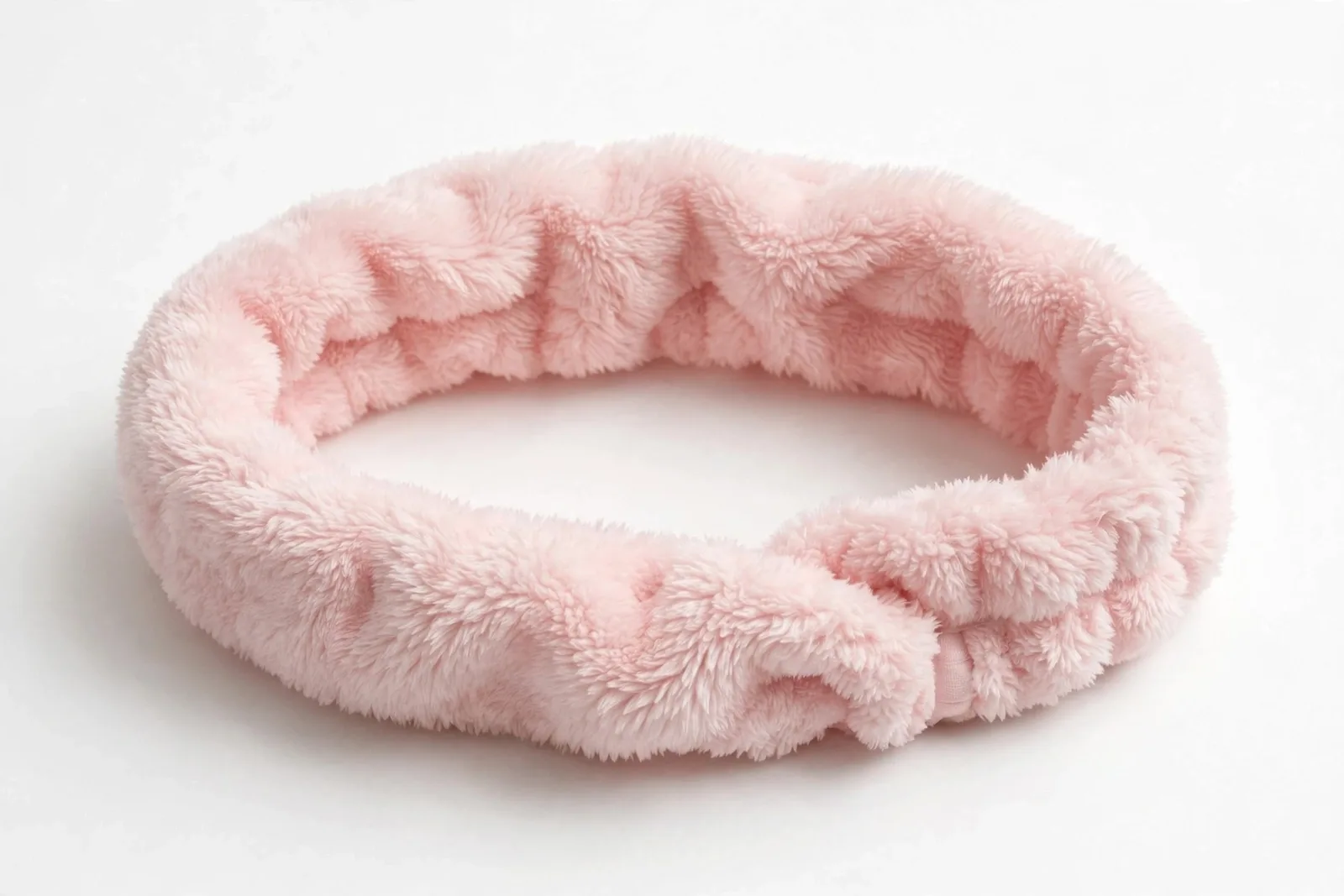Pink Spa Makeup Headband, studio product photo on white background