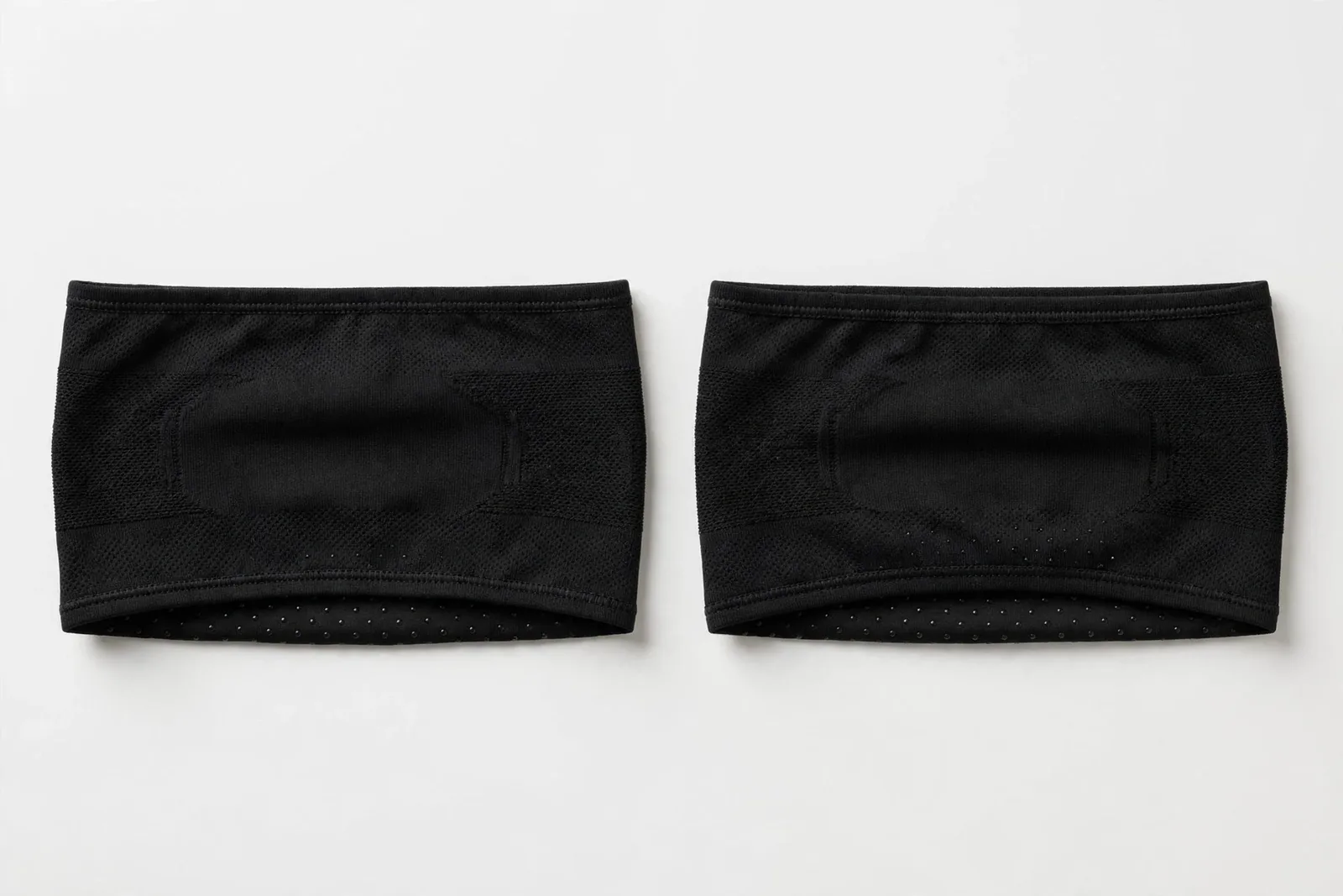 Black Sports Headbands (2-Pack), studio product photo on white background