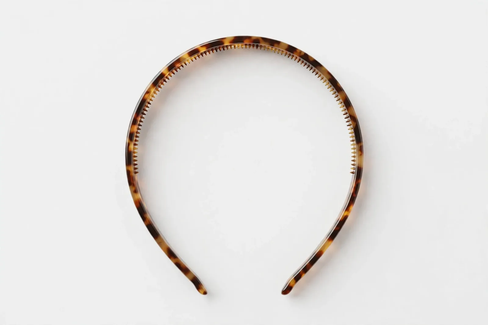 Thin Tortoise Headband, studio product photo on white background