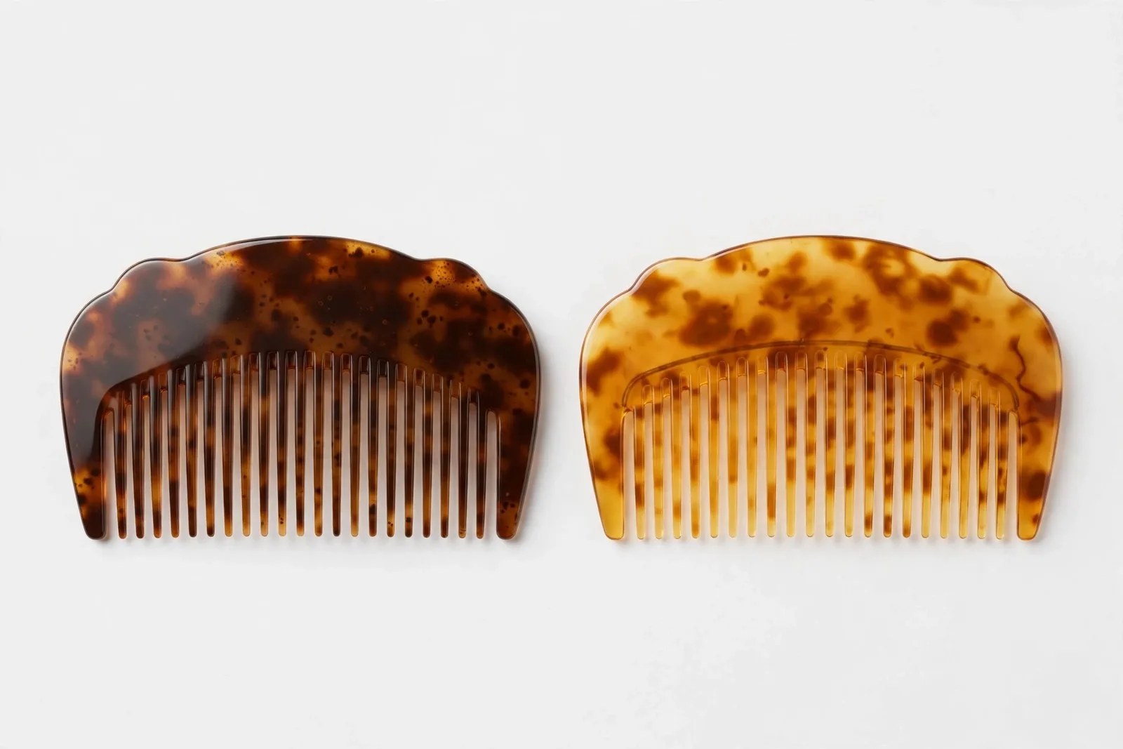 Tortoise Side Combs (2-Pack), studio product photo on white background